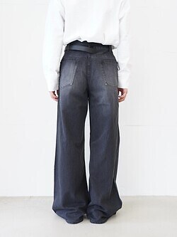 Hibiki Nakaminami 男裝 ZIPPED DENIM TROUSERS 圖片3
