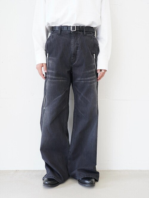 ZIPPED DENIM TROUSERS｜Hibiki Nakaminami 남성