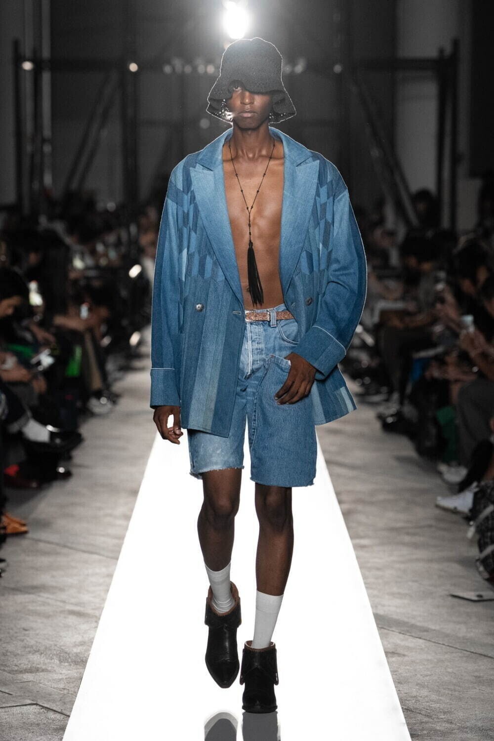 SEVEN BY SEVEN WOMENS & MENS BRAIDED LEATHER HAT -Goat leather- IMAGE8