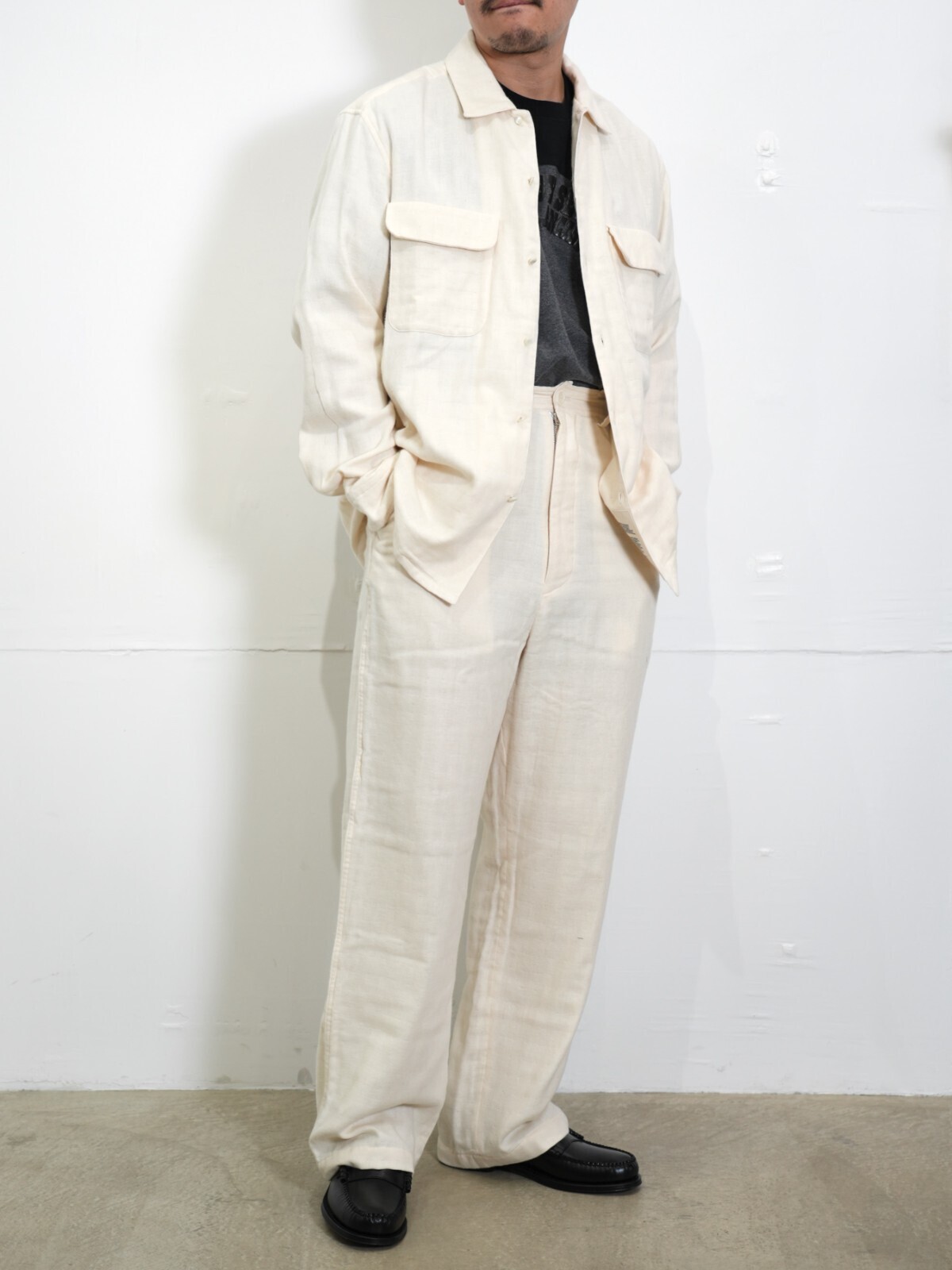 SEVEN BY SEVEN 女士 & 男士 TRIPLE GAUZE FLAT COLLAR SHIRTS -Unstained organic cotton- 圖片13