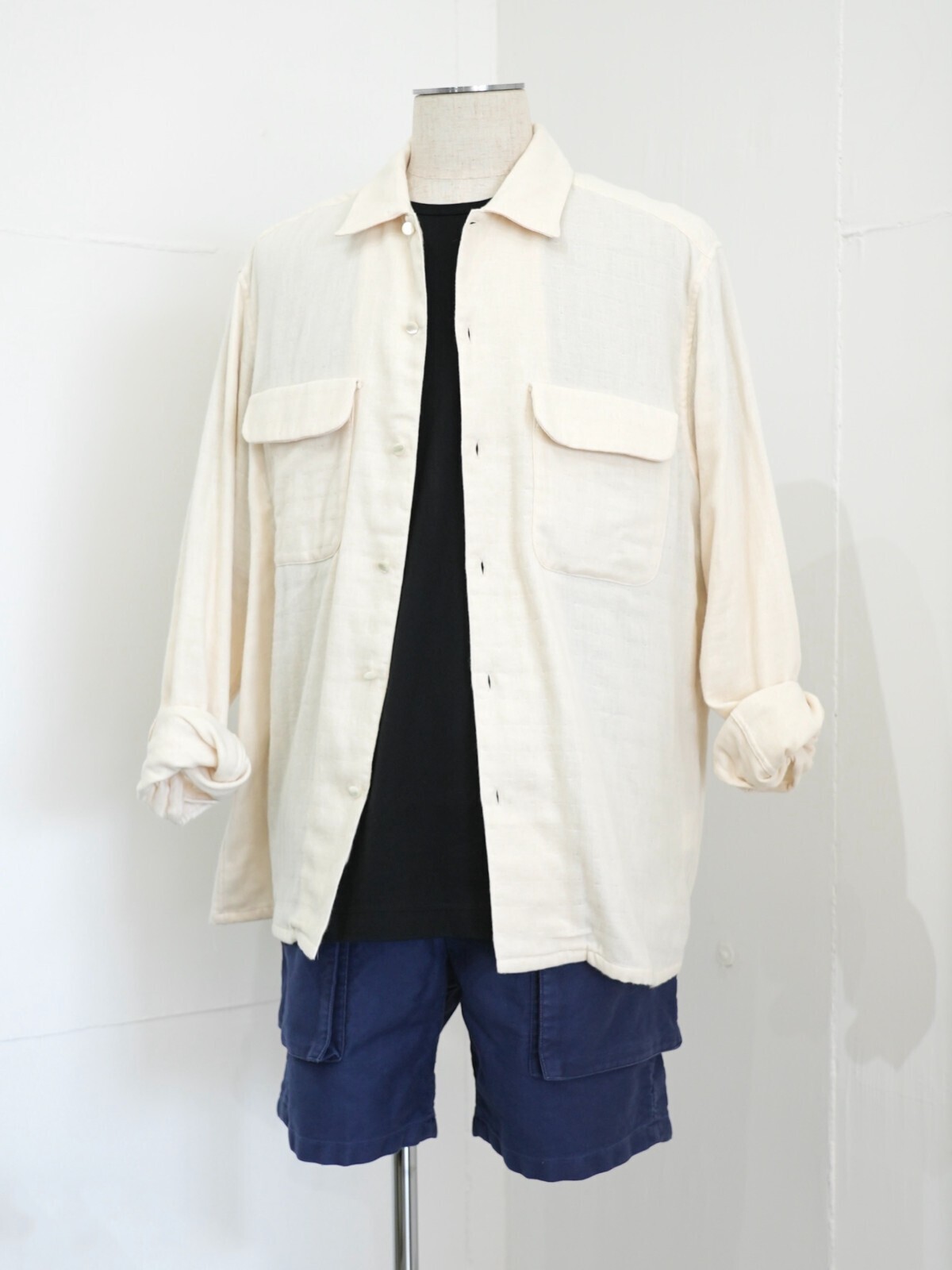 SEVEN BY SEVEN 女士 & 男士 TRIPLE GAUZE FLAT COLLAR SHIRTS -Unstained organic cotton- 圖片15