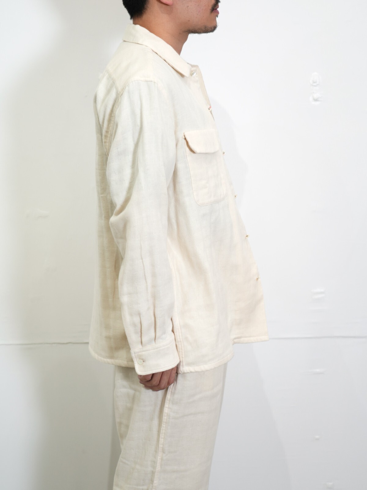 SEVEN BY SEVEN 女士 & 男士 TRIPLE GAUZE FLAT COLLAR SHIRTS -Unstained organic cotton- 圖片11