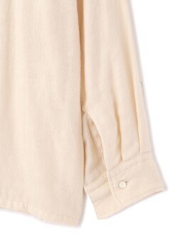 セブン バイ セブン レディース & メンズ トリプルガーゼ フラットカラーシャツ -無染色オーガニックコットン- 写真6