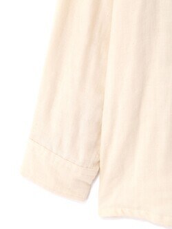 セブン バイ セブン レディース & メンズ トリプルガーゼ フラットカラーシャツ -無染色オーガニックコットン- 写真7