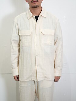 セブン バイ セブン レディース & メンズ トリプルガーゼ フラットカラーシャツ -無染色オーガニックコットン- 写真10