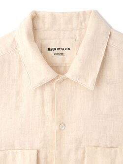 セブン バイ セブン レディース & メンズ トリプルガーゼ フラットカラーシャツ -無染色オーガニックコットン- 写真3