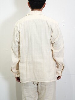 セブン バイ セブン レディース & メンズ トリプルガーゼ フラットカラーシャツ -無染色オーガニックコットン- 写真12