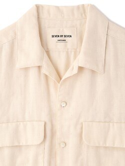 セブン バイ セブン レディース & メンズ トリプルガーゼ フラットカラーシャツ -無染色オーガニックコットン- 写真2