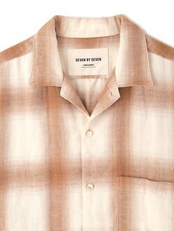 セブン バイ セブン レディース & メンズ トリプルガーゼチェックシャツ -無染色オーガニックコットン- 写真3