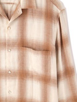 セブン バイ セブン レディース & メンズ トリプルガーゼチェックシャツ -無染色オーガニックコットン- 写真4