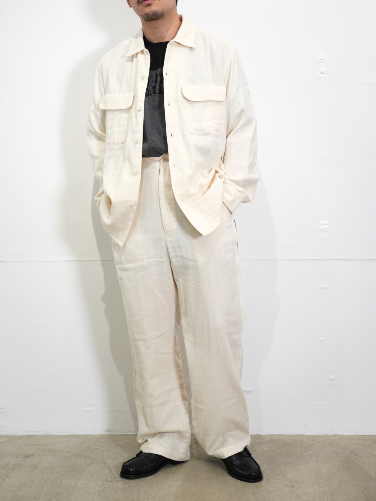 SEVEN BY SEVEN 男士 TRIPLE GAUZE EASY TROUSERS -Unstained organic cotton- 图片14
