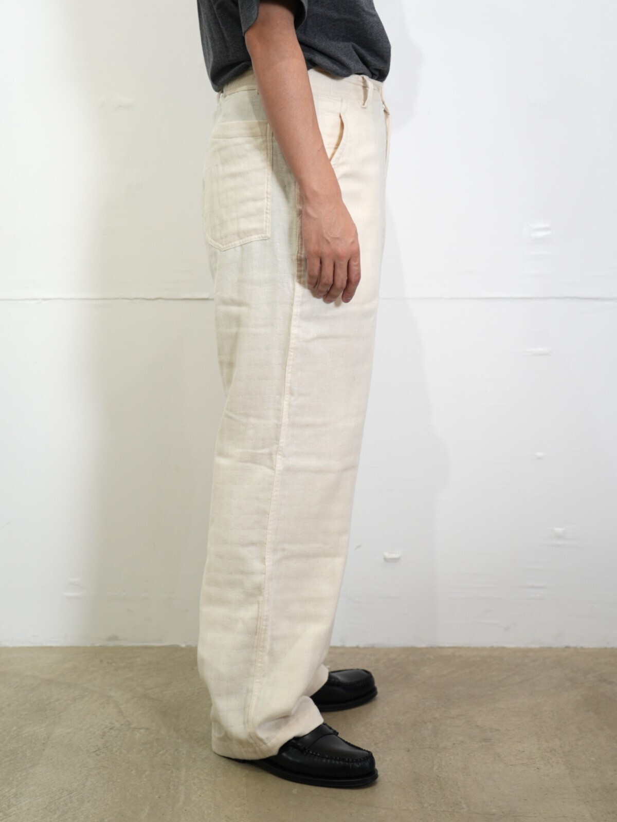 SEVEN BY SEVEN 男士 TRIPLE GAUZE EASY TROUSERS -Unstained organic cotton- 图片11
