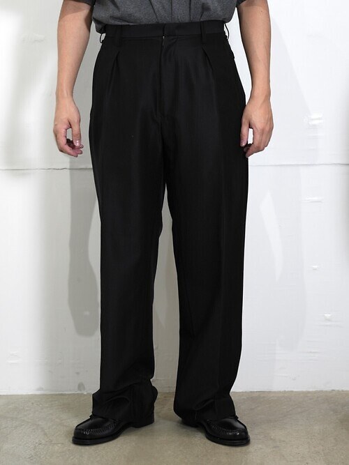 IN-TUCK TROUSERS - Silk / Wool -｜SEVEN BY SEVEN 男士