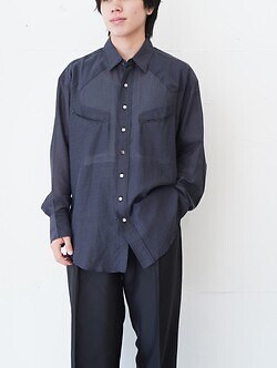 セブンバイセブン メンズ シアーウエスタンシャツ 画像4