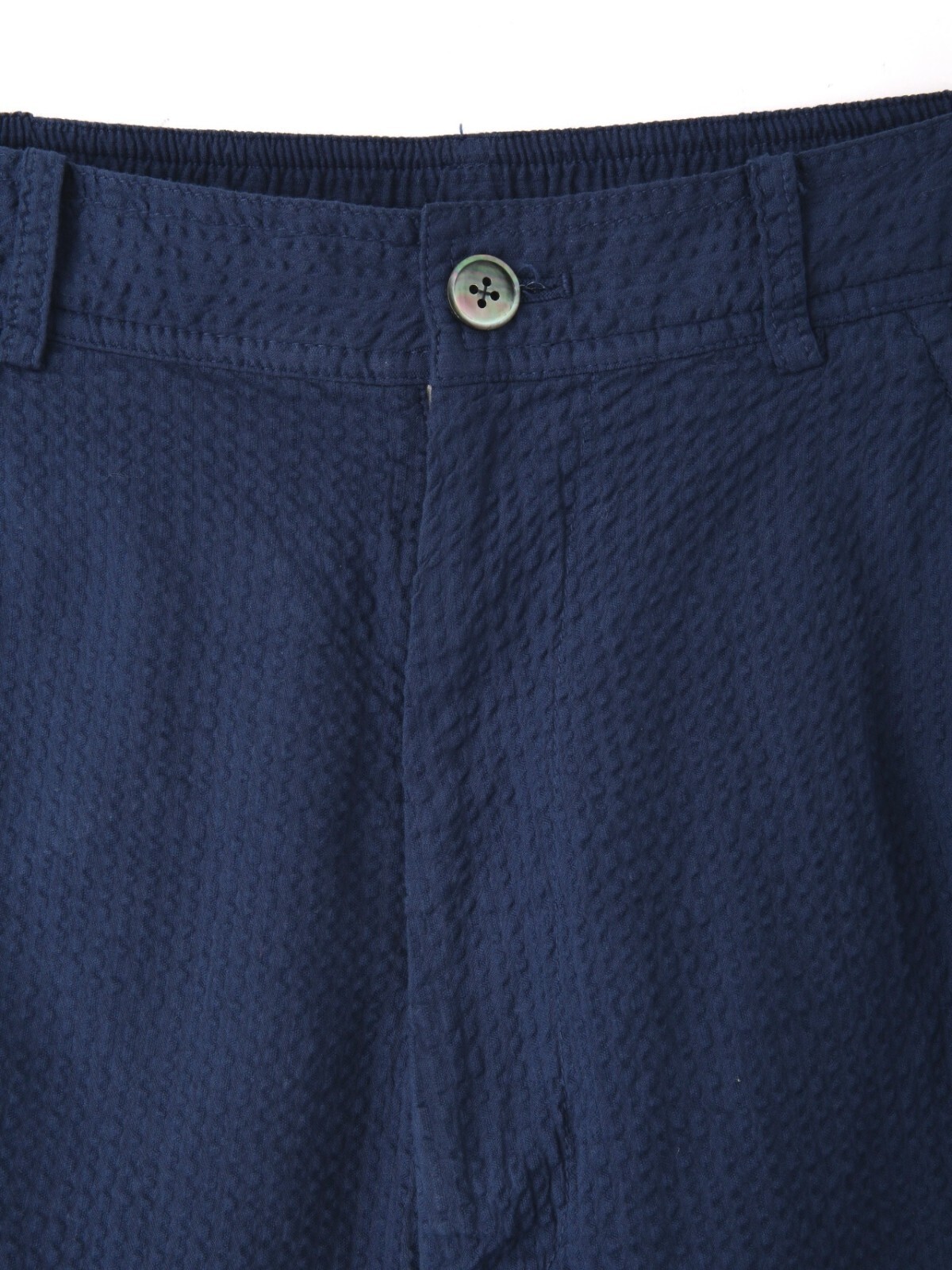 SEVEN BY SEVEN 男裝 OVER DYED EASY TROUSERS - Stripe seersucker - 圖片3