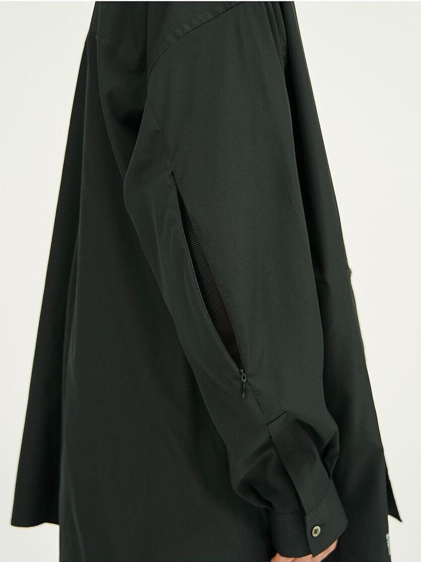 FreshService 남성 STRETCH MATTE TAFFETA BAND COLLAR SHIRT 이미지7