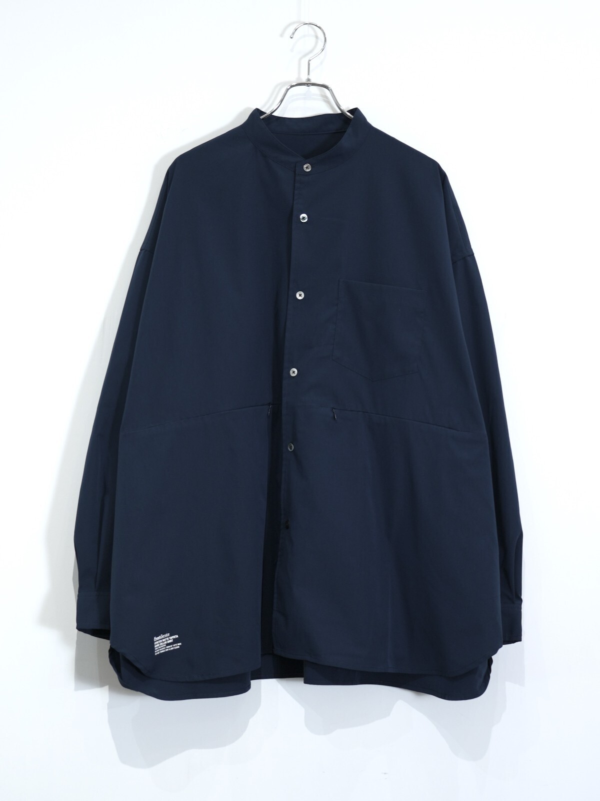 FreshService 남성 STRETCH MATTE TAFFETA BAND COLLAR SHIRT 이미지17