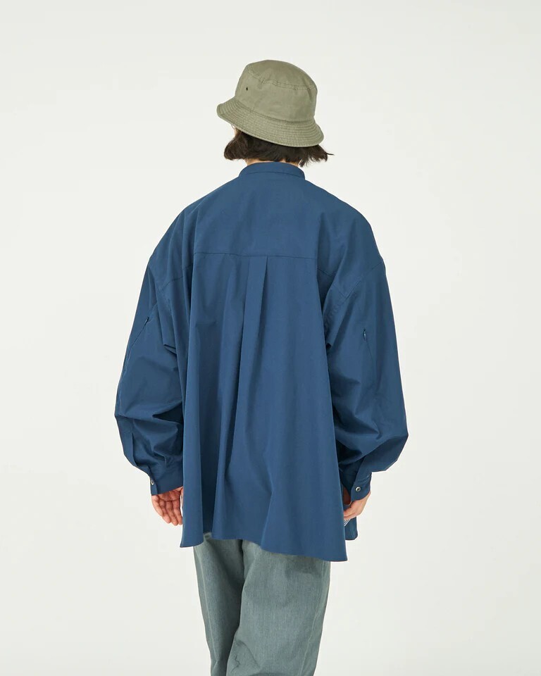 FreshService 남성 STRETCH MATTE TAFFETA BAND COLLAR SHIRT 이미지23