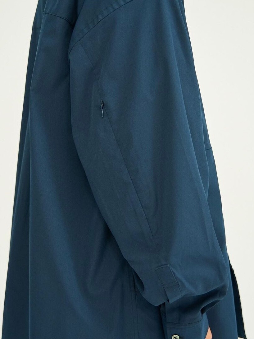 FreshService 남성 STRETCH MATTE TAFFETA BAND COLLAR SHIRT 이미지25