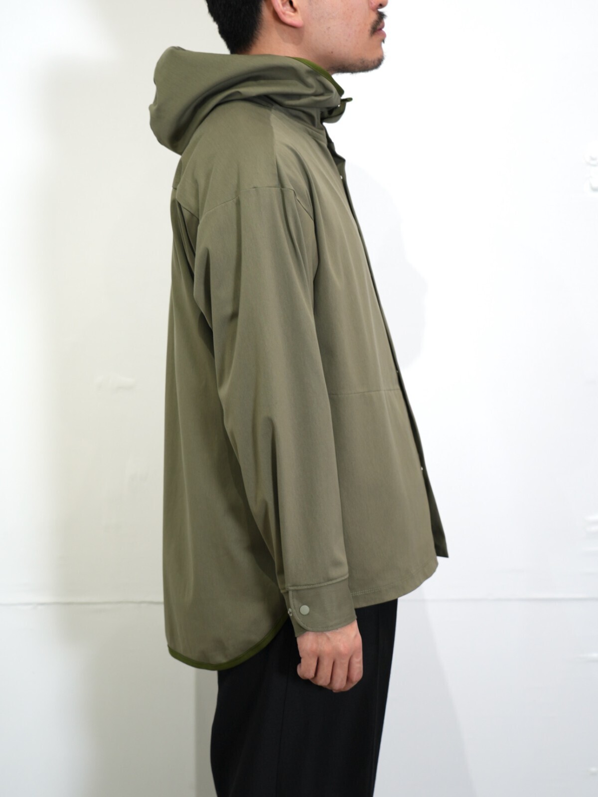 CURLY&Co. 女裝 & 男裝 WARP KNIT HOODED SHIRT JACKET 圖片15