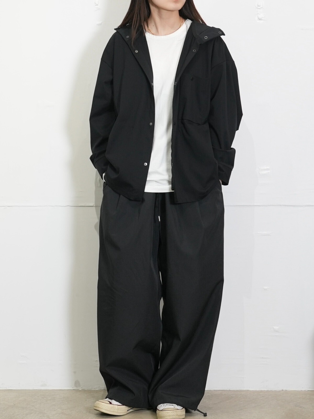 CURLY&Co. 女裝 & 男裝 WARP KNIT HOODED SHIRT JACKET 圖片4