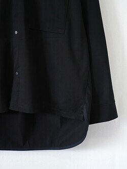 カーリー レディース & メンズ ワープニット フーデッドシャツジャケット 写真4