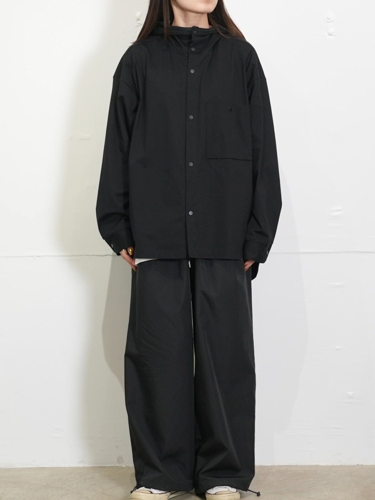 CURLY&Co. 女裝 & 男裝 WARP KNIT HOODED SHIRT JACKET 圖片5