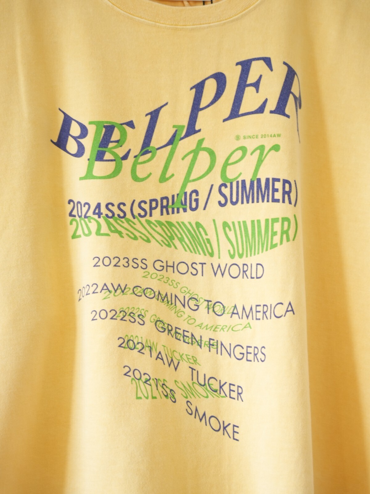 BELPER 여성 & 남성 WASHED TYPOGRAPHY T 이미지8