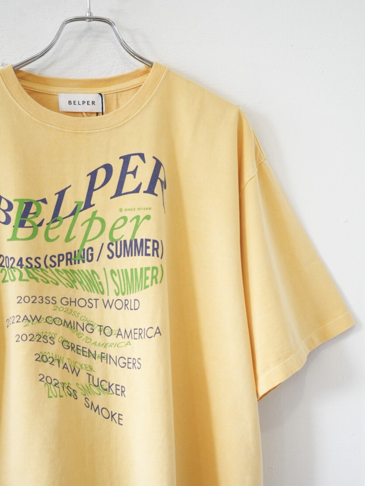 BELPER 여성 & 남성 WASHED TYPOGRAPHY T 이미지6