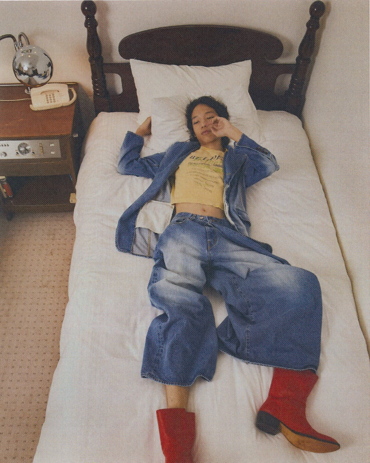 BELPER 여성 & 남성 WASHED TYPOGRAPHY T 이미지12