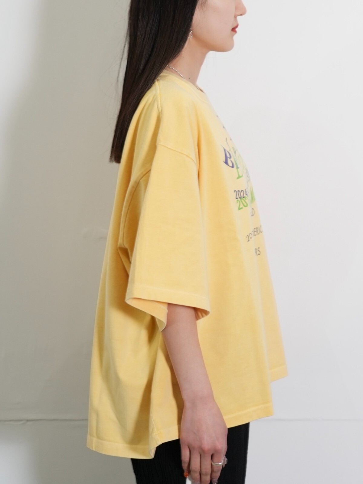 BELPER 여성 & 남성 WASHED TYPOGRAPHY T 이미지2