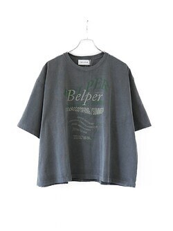 ベルパー レディース & メンズ ウォッシュド タオポグラフィTシャツ 写真2