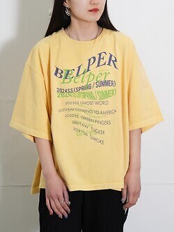 ベルパー レディース & メンズ ウォッシュド タオポグラフィTシャツ 写真22