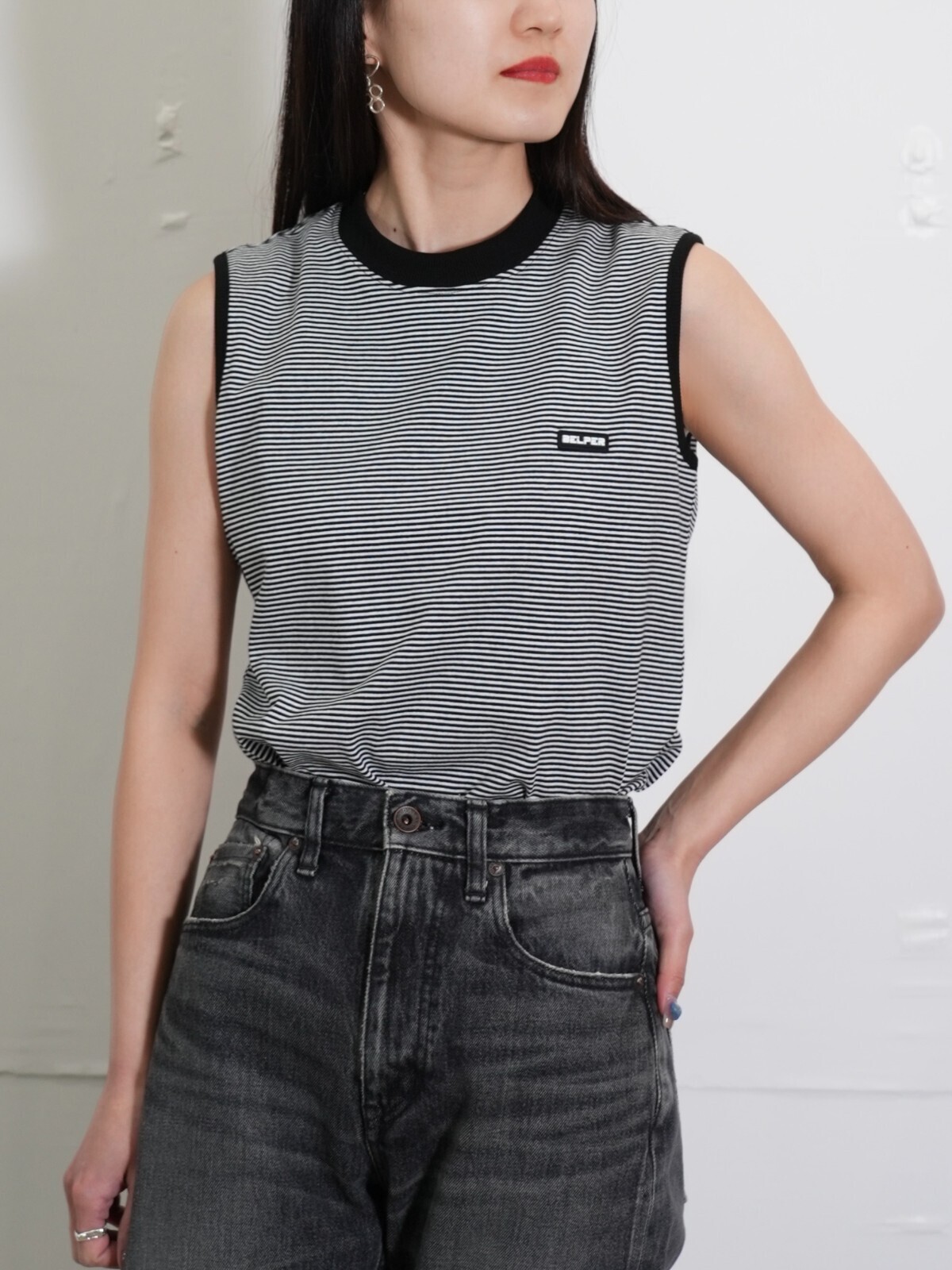 BELPER 女士 SLEEVELESS STRIPES TOP 圖片20