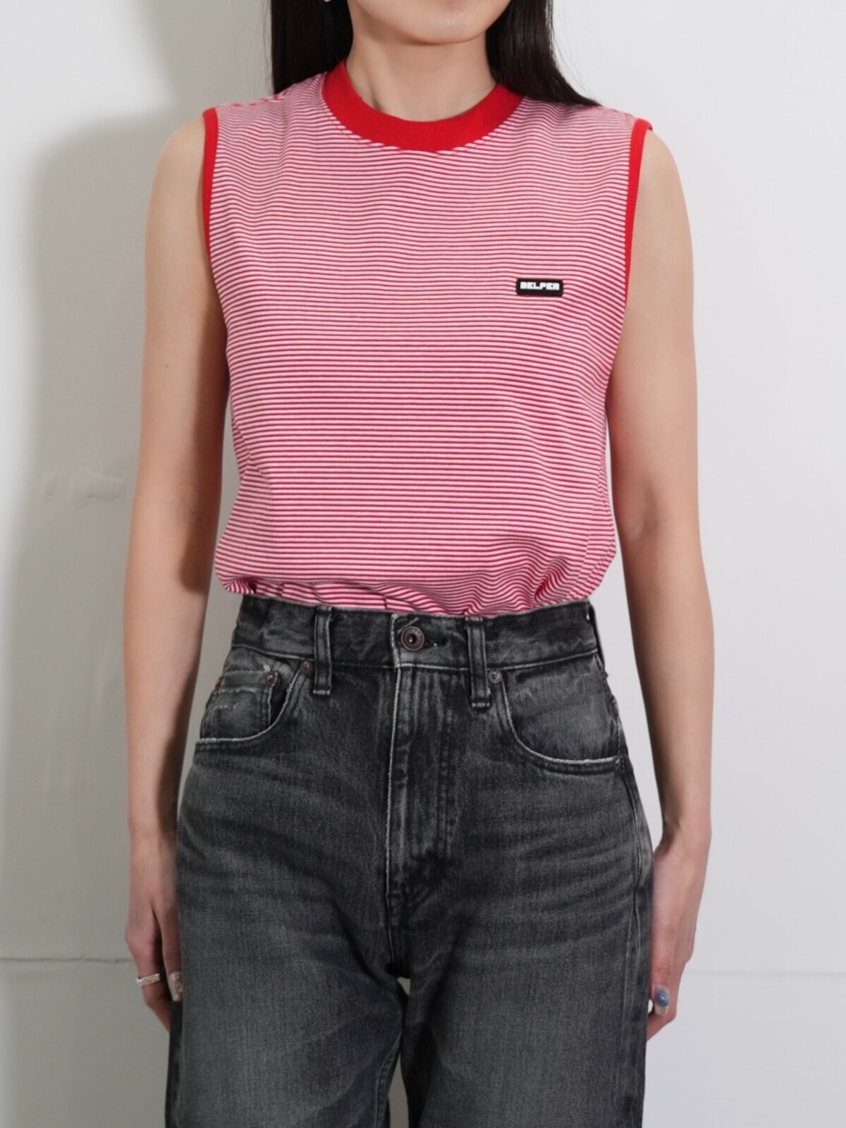 BELPER 女士 SLEEVELESS STRIPES TOP 圖片11