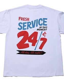 FreshService WOMENS & MENS CORPORATE PRINTED S/S TEE All Day All Night IMAGE19