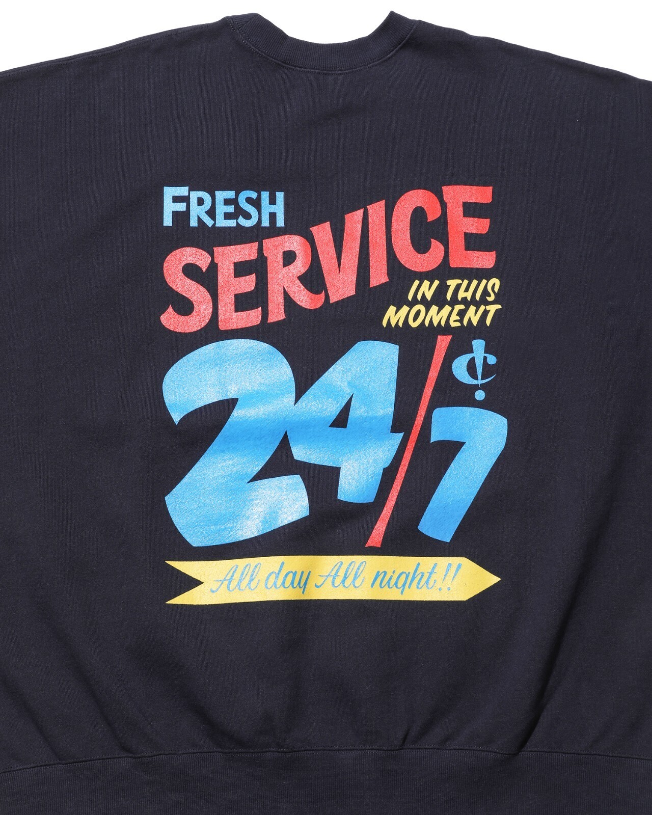 FreshService 남성 CORPORATE PRINTED CREW NECK SWEAT All Day All Night 이미지13
