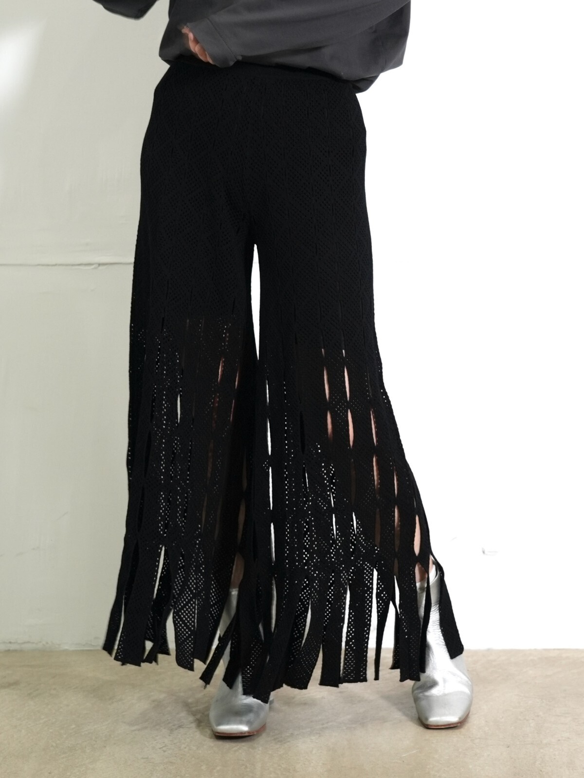 OPEN SESAME CLUB WOMENS slitslit pants IMAGE4