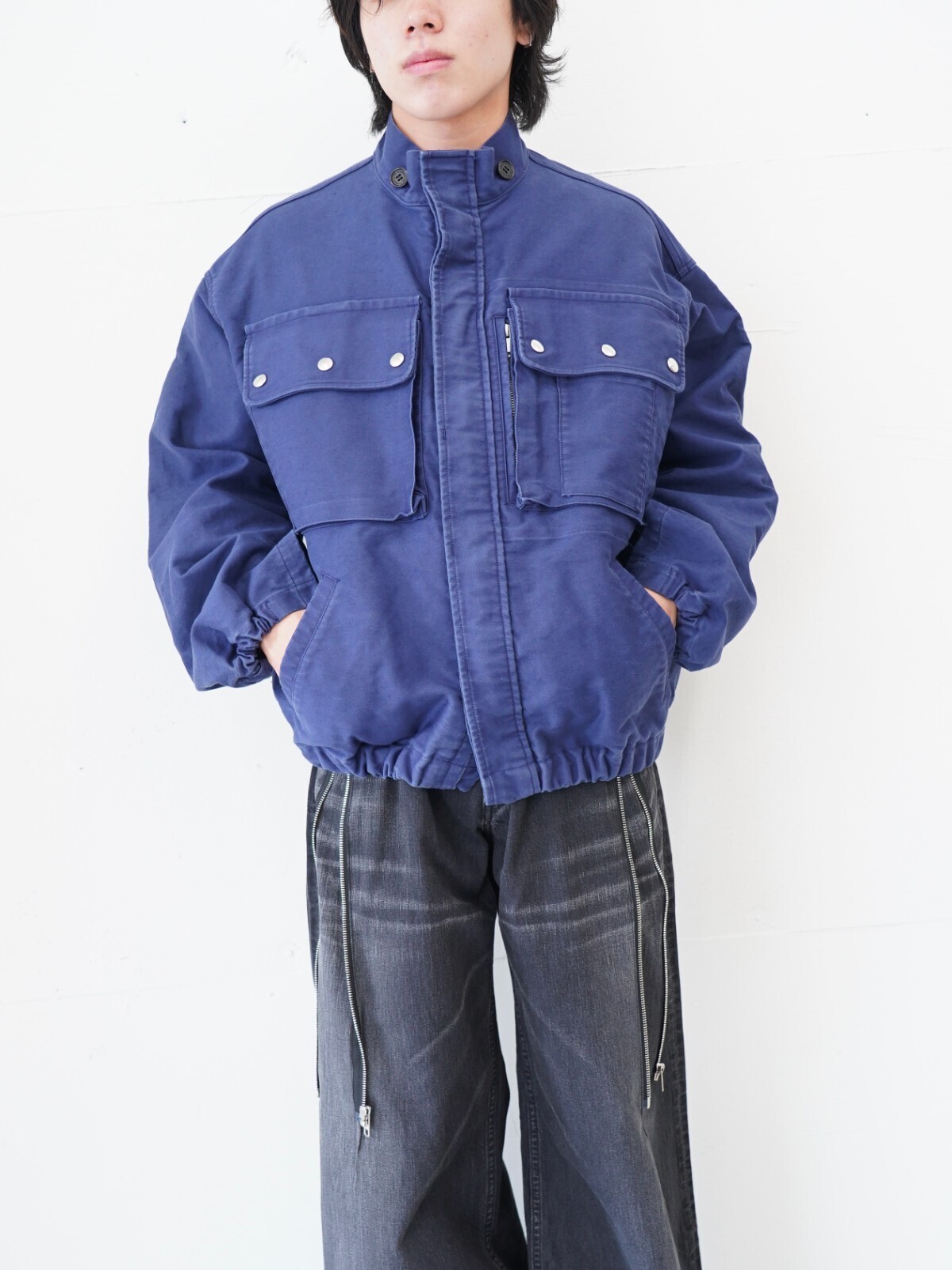 DAIRIKU 남성 Mole Skin Military Jacket  이미지1