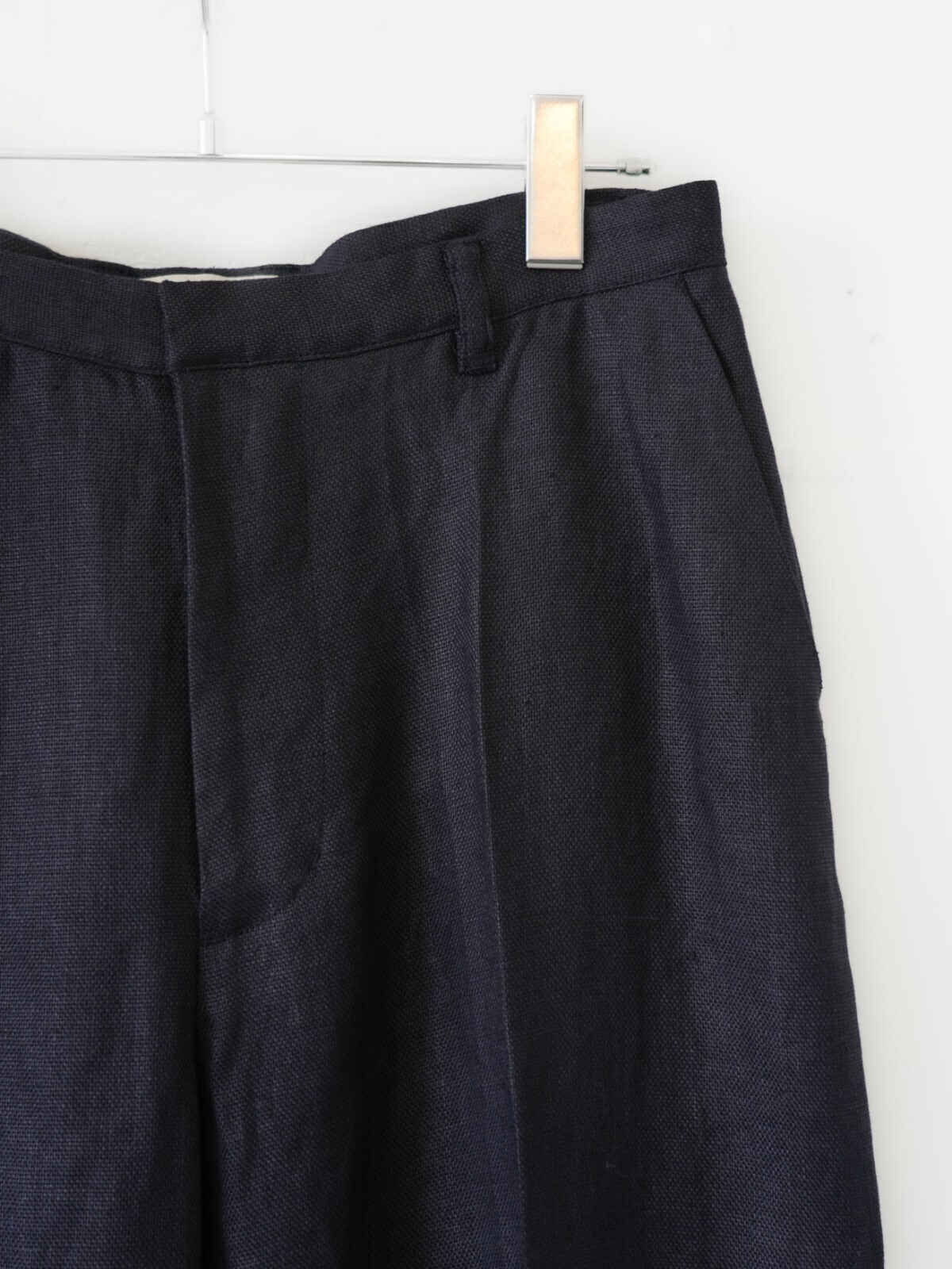 FUJI 남성 HEAVY LINEN NO-PLEAT SLACKS 이미지7