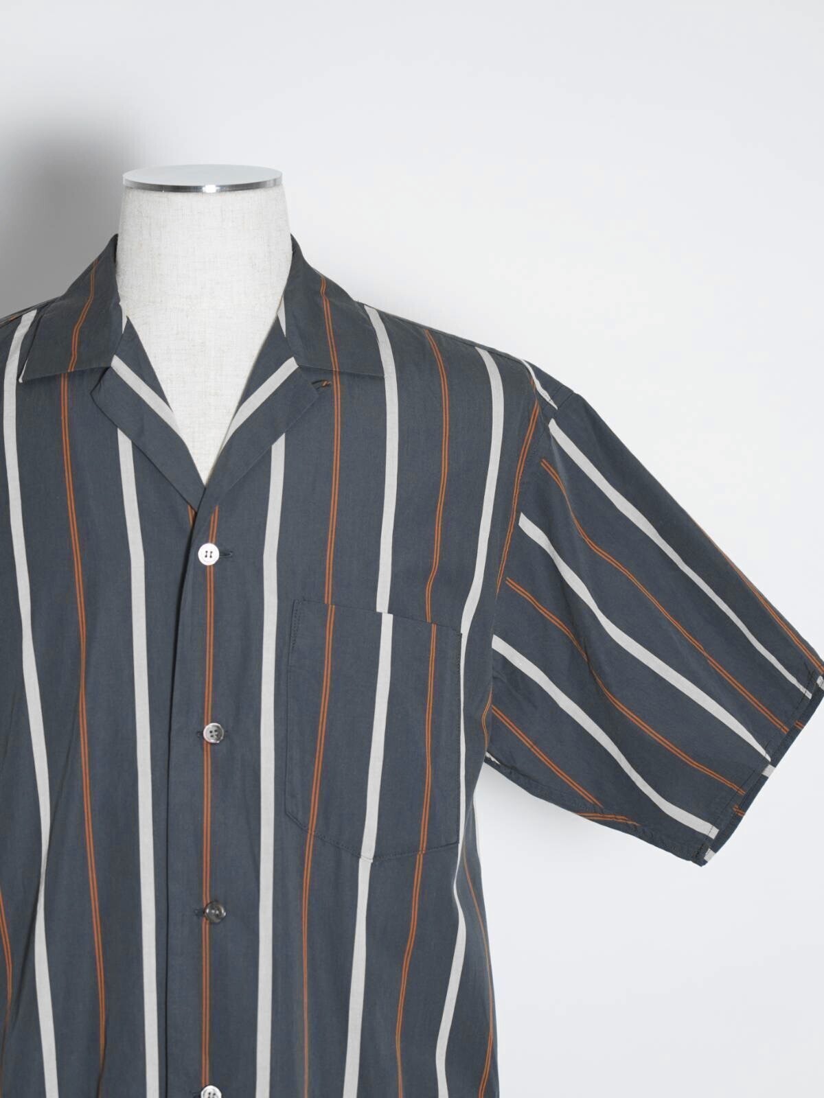 loomer 女士 & 男士 Cotton Silk Stripe Pajama Shirt 圖片4