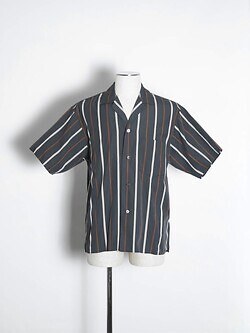ルーマー レディース & メンズ コットンシルク ストライプパジャマシャツ 写真1