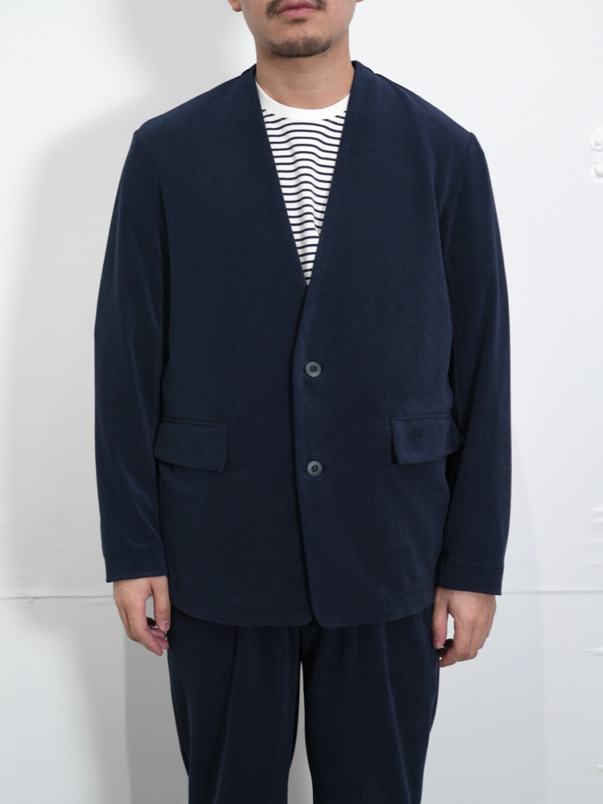 CURLY&Co. 女士 & 男士 HIGH GAUGE PILE NO CALLAR JACKET 图片1