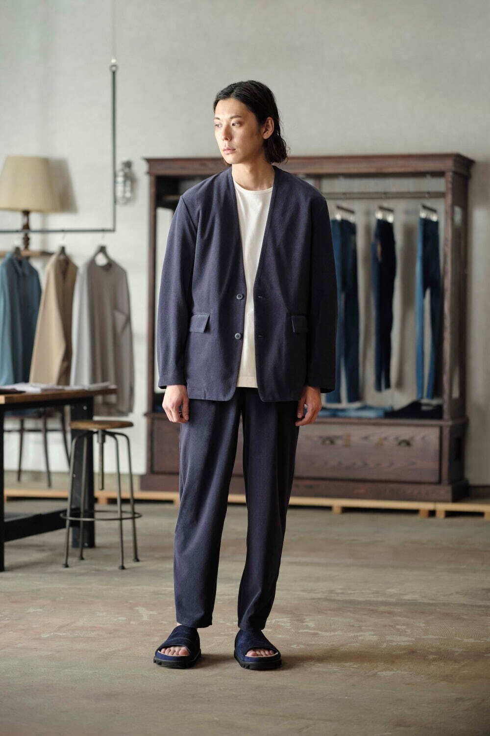 CURLY&Co. 女裝 & 男裝 HIGH GAUGE PILE TAPERED TROUSERS 圖片13