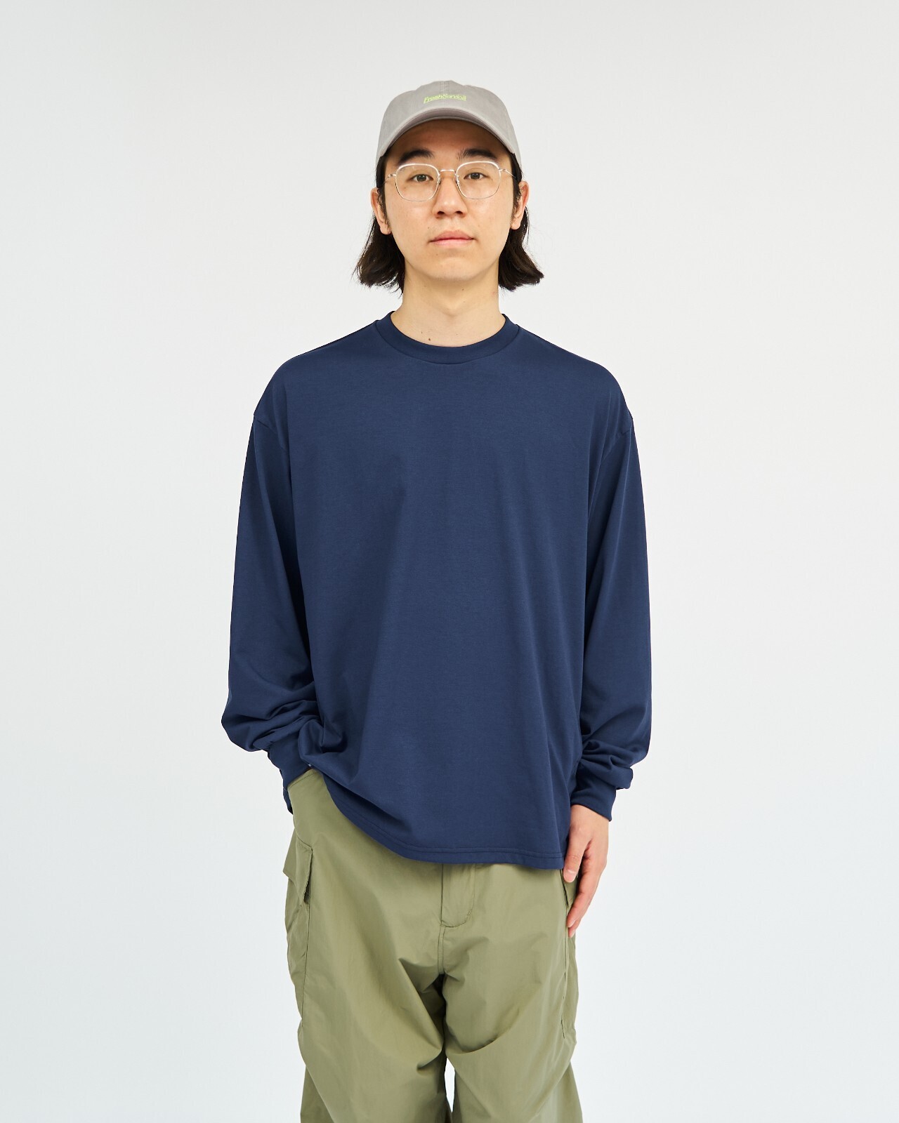 FreshService MENS DRY JERSEY L/S CREW NECK TEE IMAGE2