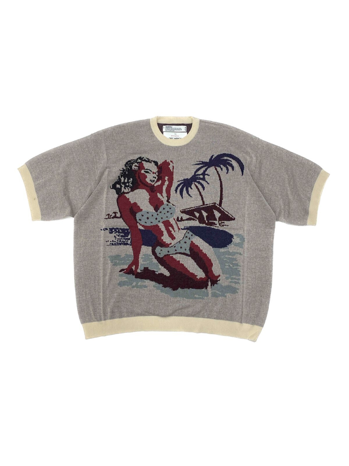 DAIRIKU MENS "Swimming Girl" Pullover Knit  IMAGE7