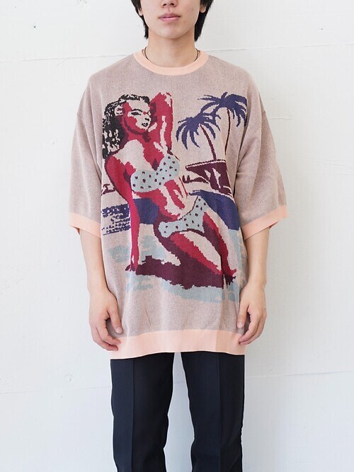 "Swimming Girl" Pullover Knit ｜DAIRIKU 男裝