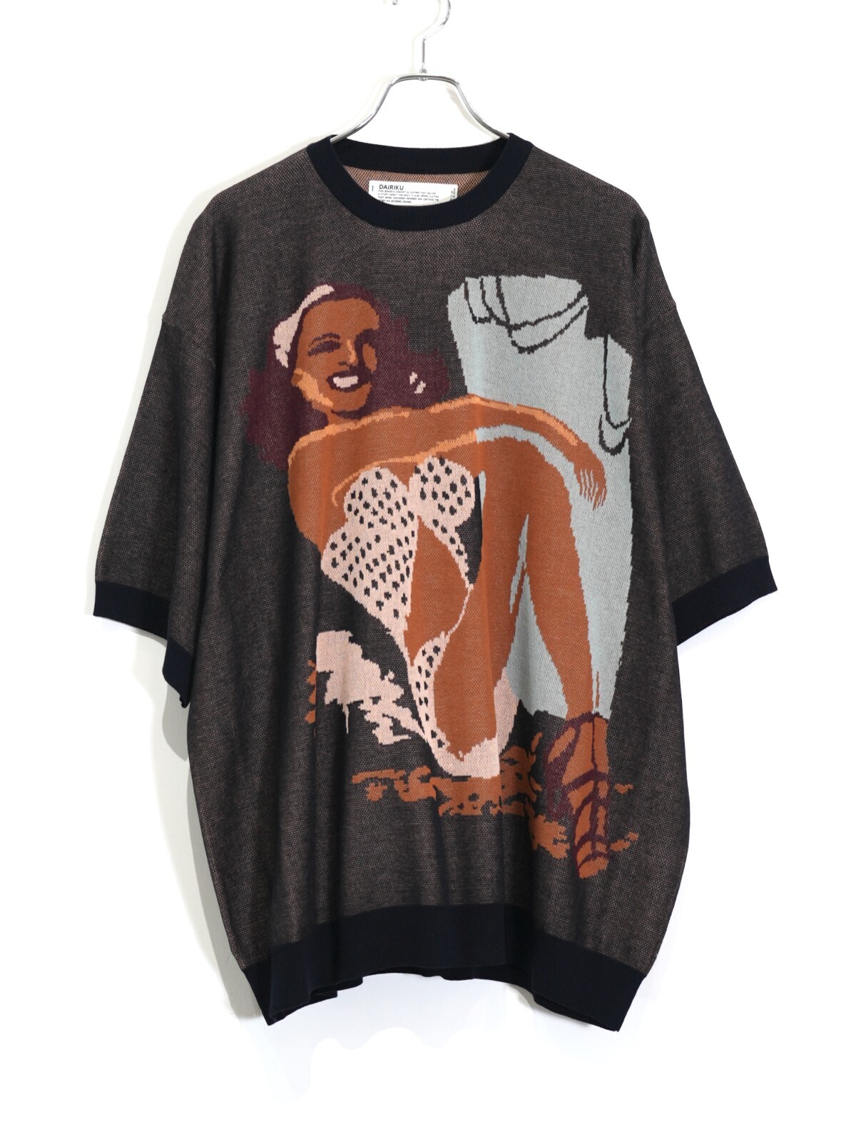 DAIRIKU Brat Pack 黒ニットセーター Free size Smiling Girl