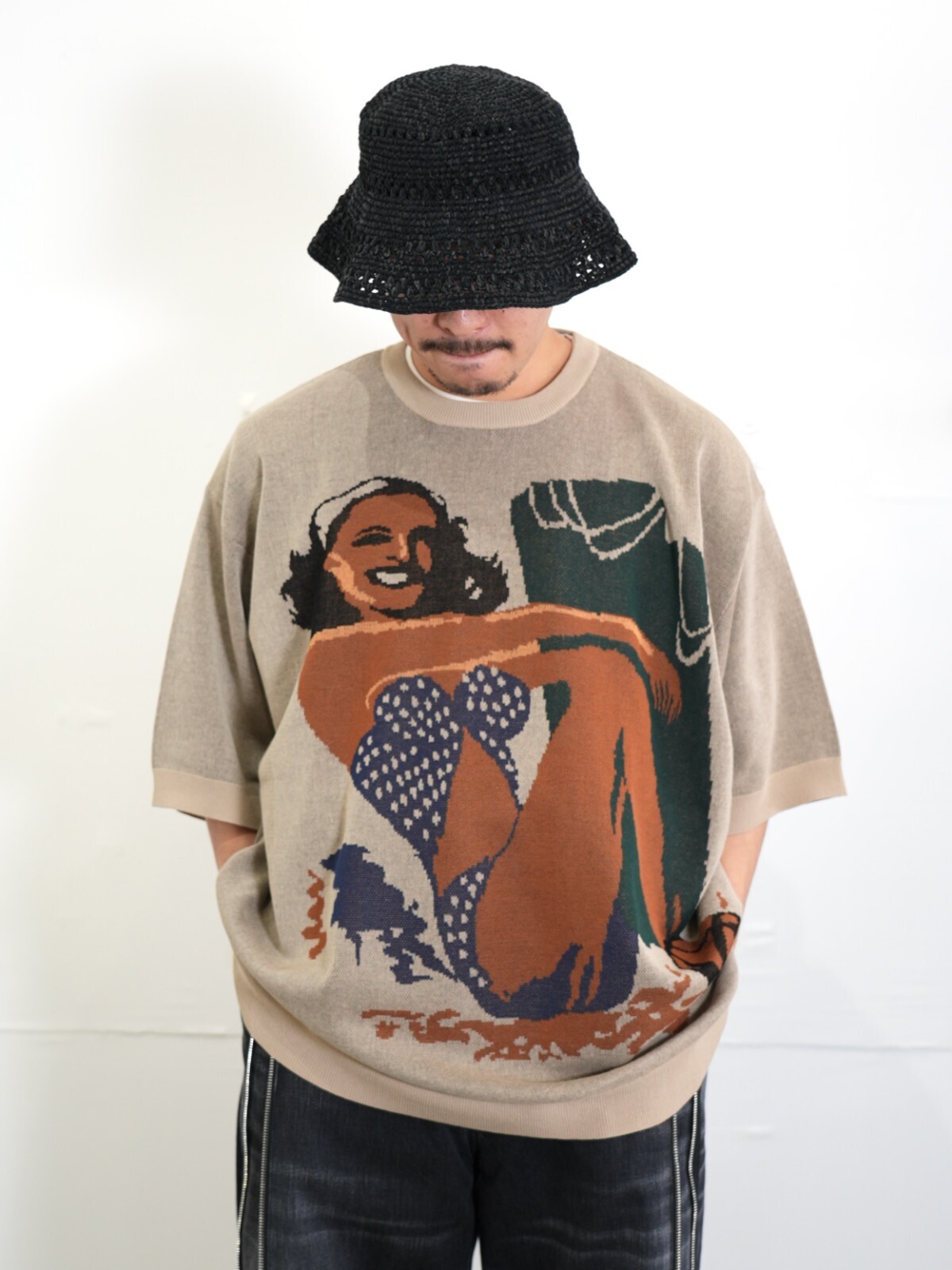 DAIRIKU 男士 Smiling Girl" Pullover Knit  圖片16