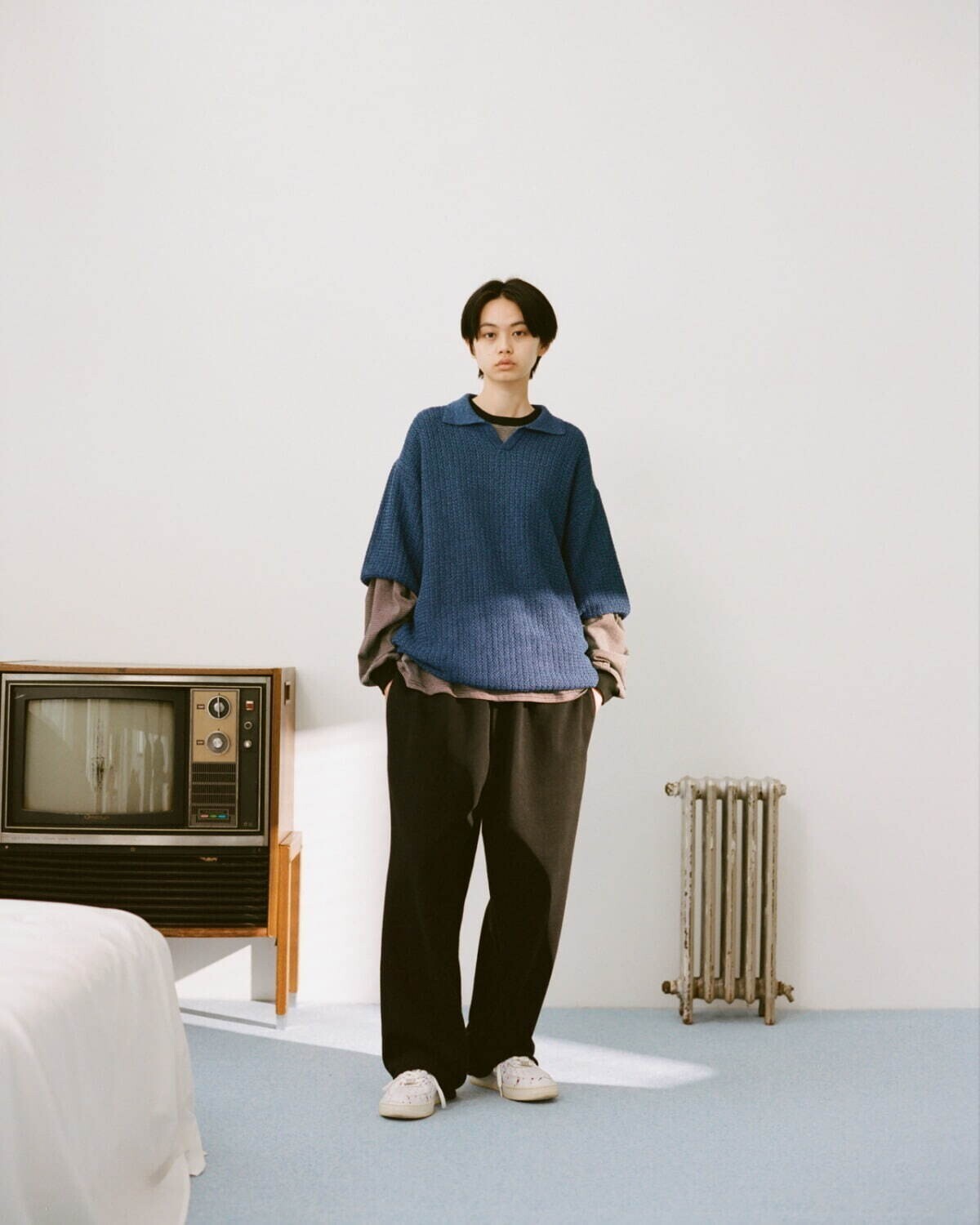 ●希少●　フランク&アイリーン　スキッパー　シャツ　アイスブルー　シャンブレー Frank&Eileen】フランク&アイリーン グレイソン スキッパー
